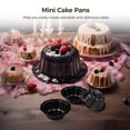 thumbnail image 3 of Mini Moldes para pasteles Timcorr 16 Piezas acero al carbono, 3 of 6