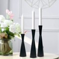 thumbnail image 2 of Candelabros de cono de Metal de 3 uds, candelabros de boda para mesa de comedor, 2 of 5