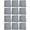 Grey, variant on 12 Pack Cotton Bandanas in Plain Colors for Crafts, Costumes, Workwear (White)