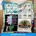 thumbnail image 2 of Crazy Succulent Fleece Blanket, 2 of 2