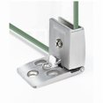 thumbnail image 1 of Silver 1 pair frameless glass door hinges, side-mounted glass display cabinets, shower door hinges, 1 of 5