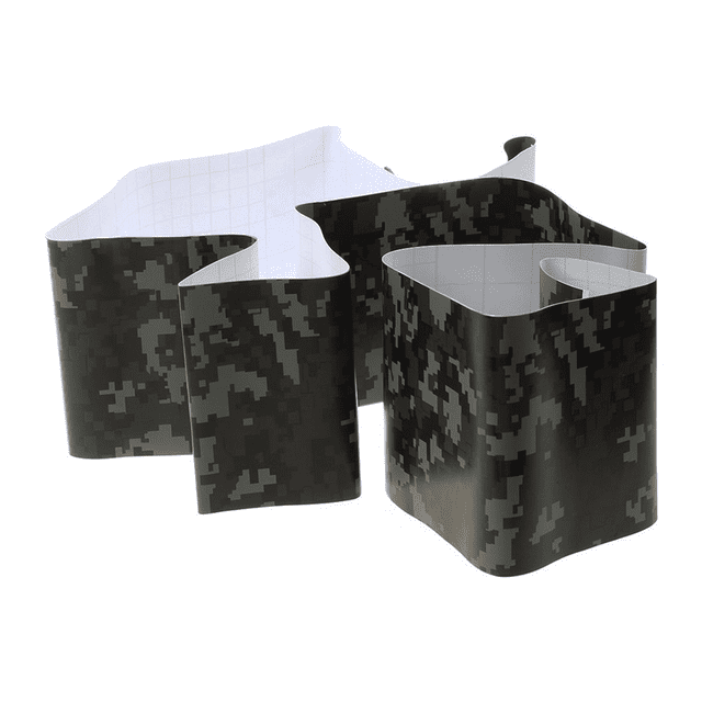 10 Roll Sticker Carbon Fiber Motorcycle PVC Vinyl Sticker CAMO Woodland Camouflage Sticker Black Digital Camouflage