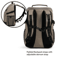 thumbnail image 3 of Igloo Trek Backpack Soft-Sided Cooler with 24 Can Capacity in Sandstone Tan, 3 of 26