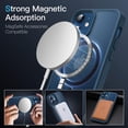thumbnail image 3 of JETech Magnetic Case for iPhone 12 Mini 5.4-Inch Compatible with MagSafe, Translucent Matte Back Slim Shockproof Phone Cover (Blue), 3 of 6