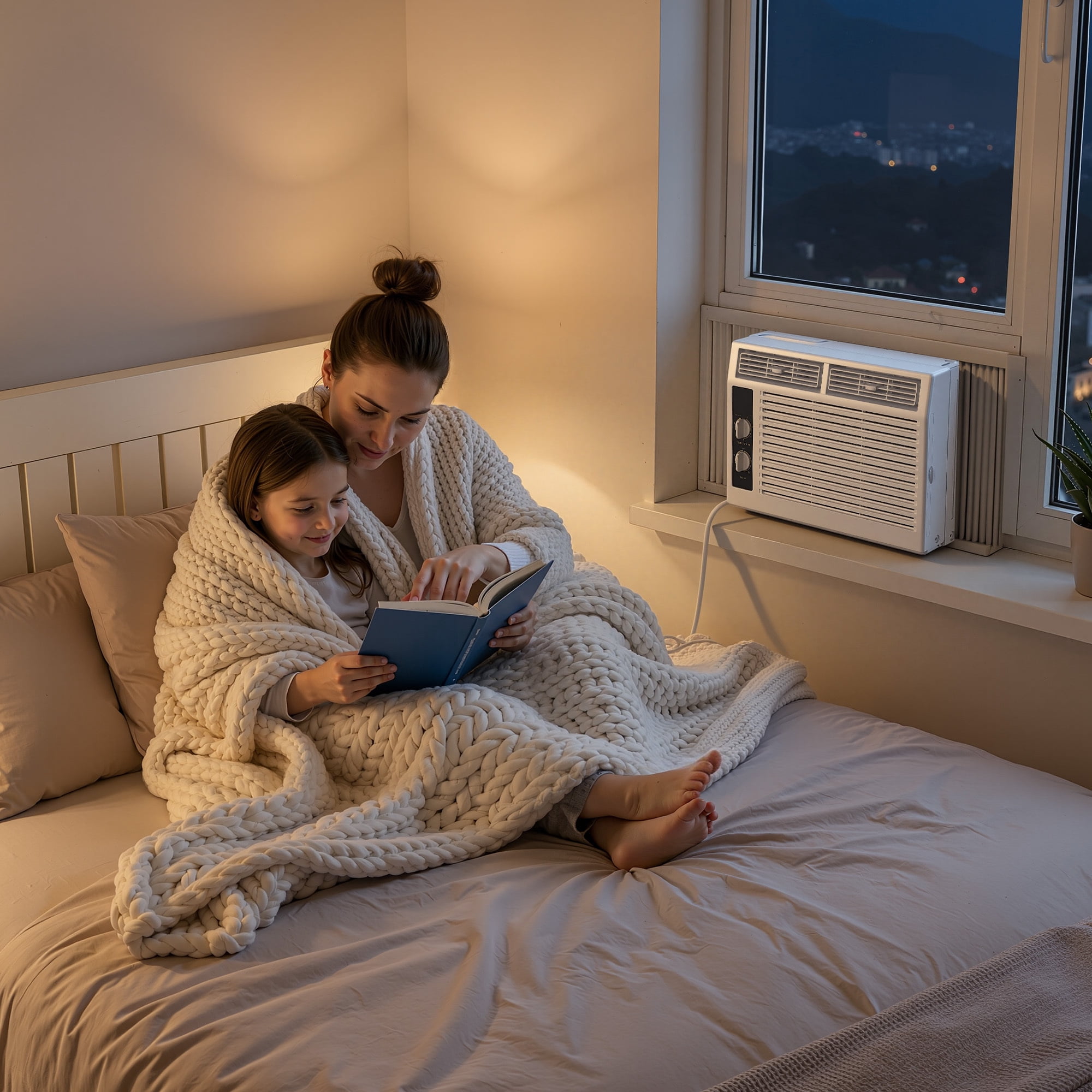 EUHOMY 5,000 BTU Window Air Conditioner, Fast Cooling for Small to Medium Rooms, Energy Efficient, Easy Installation, White