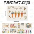 thumbnail image 1 of BINGLI Bunny Rabbit Butterfly Eggs Flowers Easter Placemats Set of 4, 12x18 Inch Seasonal Spring Holiday Table Mats for Party Kitchen Dining Decoration, 1 of 4