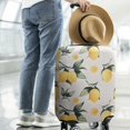 thumbnail image 2 of Yellow Lemon Fruits White Pattern Luggage Cover Fashion Suitcase Cover Baggage Covers Fit 25-28 Inch Luggage (Go Travel), 2 of 5