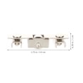 thumbnail image 3 of 10 Pcs Roulettes Coulissantes en Acier Inoxydable pour Vitrine, 3 of 9