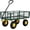 green, variant on 900LBS Heavy Duty Steel Mesh Garden Cart, Removable Side Panels, 10 Inch All-Terrain Pneumatic Tires, 180° Rotatable Pull Handle Metal Utility Wagon for Yard Lawn Farm Transport