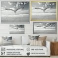 thumbnail image 4 of Designart "Seagulls in Flight Grey Beach Soar I" Animals Wall Decor, 4 of 5