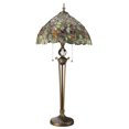 thumbnail image 3 of Design Toscano Croton Leaves Tiffany-Style Stained Glass Lamp, 3 of 3