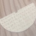 thumbnail image 3 of Christmas Snowflakes Plush Tree Skirt Decorations Holiday Thick Tree Decor Xmas Household Party Props, 3 of 9