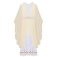 thumbnail image 6 of iiniim Women's Greek Costume Roman Queen Princess Ancient Toga Gown Fancy Dress Up Champagne M, 6 of 7