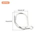 thumbnail image 2 of Uxcell 20Pack Ganchos de Aretes LeverBack, Alambre de Arete Francés, Oro Blanco, 2 of 6