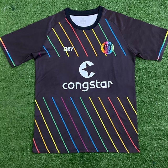 23-24 St . Camiseta De Fútbol Pauli Away S-2XL Manga Corta Para Hombres De Secado Rápido Deportiva AAA