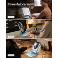 thumbnail image 4 of ESR Rebound 360 Keyboard Case Compatible with iPad Air 13" M4/M3/M2 (2026-2024), Easy-Set Magnetic Stand, Portrait/Landscape Modes, Multi-Touch Trackpad & Removable Cover, Blue, 4 of 9