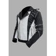 White And Black Blended Designer Mens Leather Jacket - Walmart.com