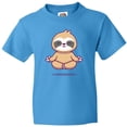 thumbnail image 3 of Inktastic Meditating Sloth Youth T-Shirt, 3 of 5