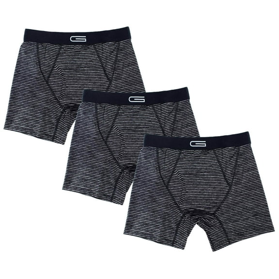 GOLBERG Men's Performance Boxer Briefs - 3 Pack - Nylon and Spandex Blend for Gym or All-Day Wear