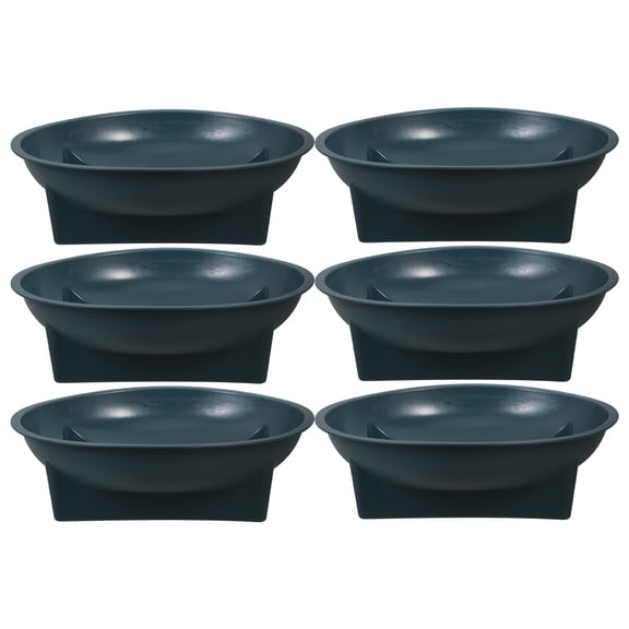 OATIPHO  Green PP Grave Flower Holders for Indoor and Outdoor Planting 6Pcs