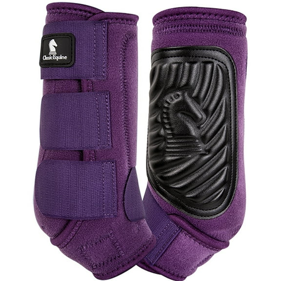 Medium Classic Equine ClassicFit Sling Horse Front Boots Eggplant Purple