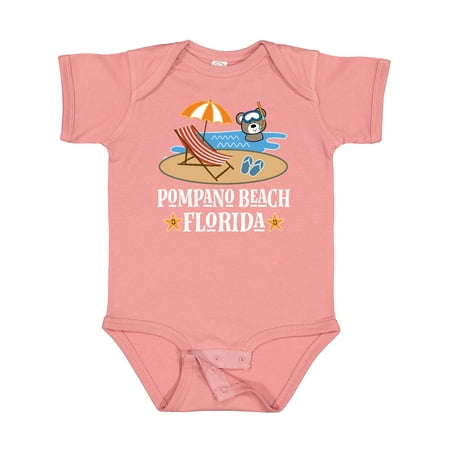 

Inktastic Pompano Beach Florida Trip Gift Baby Boy or Baby Girl Bodysuit