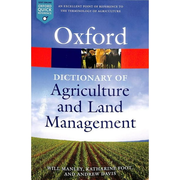 A Dictionary of Agriculture and Land Management (Paperback) Walmart