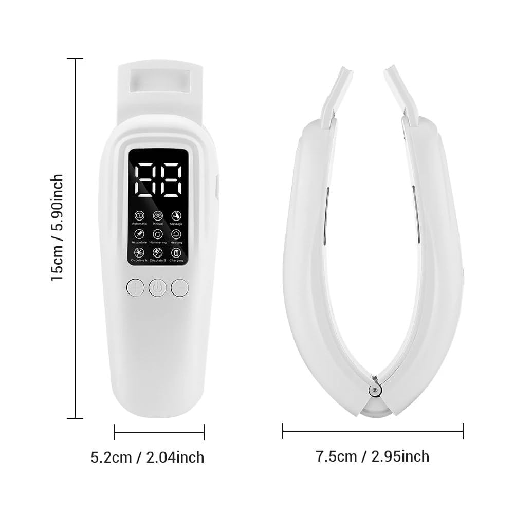 Vitala V Lift Facial Device Electric Double Chin Massager With 8 Modes 15 Intensities Rechargeable V Face Sculpting Tool (White)