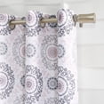 thumbnail image 2 of No. 918 Sora Medallion Print Semi-Sheer Grommet Curtain Panel, 40x95, Blush, 2 of 5