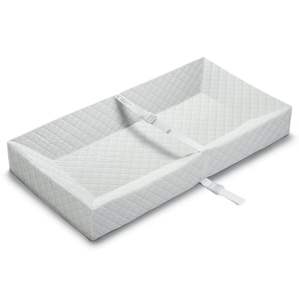 Summer Infant Polyester Contoured Waterproof Diaper Changing Pad, White