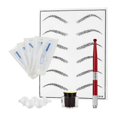 thumbnail image 2 of Eyebrow Pen Set Microblading Practice Tool Red Color 5Pcs Eyebrow Embroidery Professional Equipment, 2 of 5
