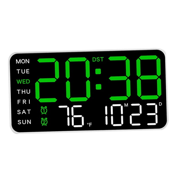 Reloj Despertador Digital Gloria Luz Verde
