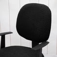 thumbnail image 3 of 2-Piece Stretch Office Chair Cover for Rotating Computer Chair - Soft Polyester Spandex Slipcover with Elastic Band, 3 of 8