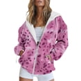 thumbnail image 1 of WZXFASHION Women'S Fashionable And Simple Zipper Hooded Drawstring Pocket Cardigan Sweatshirt Summer Savings Clearance cropped pullover sweater, 1 of 4