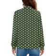 thumbnail image 6 of TKLPEHG Womens Loose Casual Jacket Coats Vintage Full Zip Jackets Fashion Spring Fall Clothes Outerwear (Green,L), 6 of 6