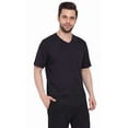 thumbnail image 2 of (3 pack) Turtle Bay New York Men's Heavyweight Short Sleeve V-Neck T-Shirt – Relaxed Fit Cotton Blend with Pocket, 2 of 2