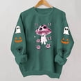 thumbnail image 6 of Enjoytime Halloween Womens Sweatshirt Fall Fashion Long Sleeve Pullover Tops Casual Cute Ghost Graphic Crewneck Sweatshirts, 6 of 8