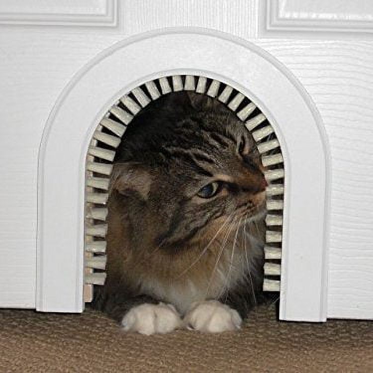 CATHOLE Cat Door Classic Model - Original Interior Cat Door, Installs Easily, Removable Grooming Brush … Now … Two Models - image 2 of 9