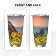 thumbnail image 3 of Salouo Horse Sunflowers Print 20oz Tumbler with Lid,Stainless Steel Vacuum Insulated Tumbler Durable Insulated Coffee Mug Thermal Cup with Splash Proof Sliding Lid-Without Straw, 3 of 8