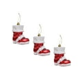 thumbnail image 3 of 3 adornos navideños con forma de bota de Papá Noel para colgar en el de Navidad, regalo decorativo, colgante con abalorio, decoración navideña, 3 of 8