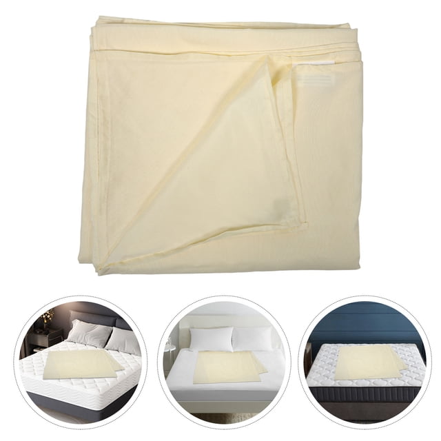 Houderco Sábana Plana Transpirable De Poliéster Color Amarillo Claro Para Uso En De Casa Y Hotel