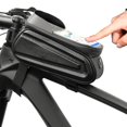 thumbnail image 1 of Peahefy Bike Bag,Bicycle Bag,Hard Shell Bike Packet Front-axle Beam Top Tube Waterproof Mobile Phone Saddle Bag Riding Equipment Colorful Reflective, 1 of 8