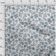 thumbnail image 2 of oneOone Silk Tabby White Fabric Leaves & Floral Artistic Dress Material Fabric Print Fabric By The Yard 42 Inches Wide, 2 of 4