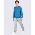 thumbnail image 4 of 3 Pack: Dry-Fit Youth Boys Teen Active Long Sleeve Hoodie Sweatshirts - Hooded Pullover Shirts, 4 of 4