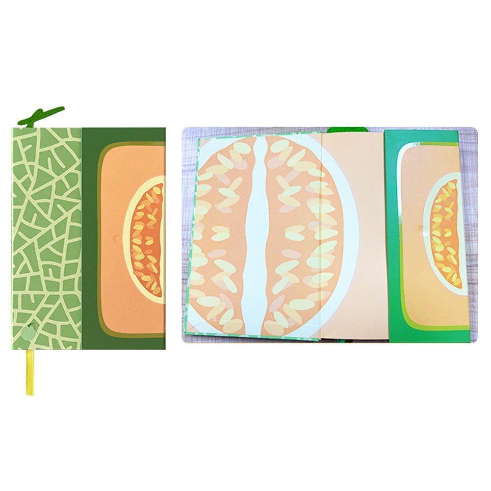 Jiibva Journal Notebook With Magnetic Flap Refillable Journal Notebook Fruit Pattern Note Book Stationery Diary Book