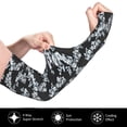 thumbnail image 3 of Uemuo Flower Printed Arm Sleeves, Cooling UV Sun Protection Sports Compression for Men/Women, 3 of 8