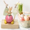 thumbnail image 2 of WIFKLSIIPG Easter Home Resin Color Rabbit Sitting Eggshell Decoration Desktop Decoration Children's Room Decoration Gifts, 2 of 5