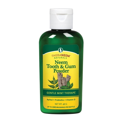 TheraNeem Naturals Neem Tooth and Gum Powder Gentle Mint Therape 40 gms
