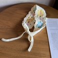 thumbnail image 4 of Jiibva Women's Triangular Crochet Knitted Bandana, Flowers Country Style Headdress Bands, 4 of 5