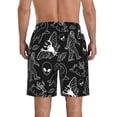 thumbnail image 2 of Cryptid Illustration Men'S Beach Shorts White X-Large, 2 of 5